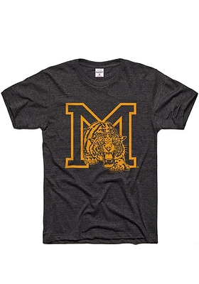 Charlie Hustle Missouri Tigers Charcoal MU Monogram Short Sleeve Fashion T Shirt