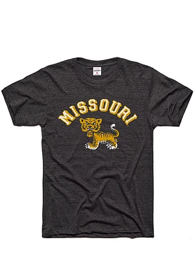 Charlie Hustle Missouri Tigers Charcoal Arch Short Sleeve Fashion T Shirt