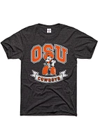 Charlie Hustle Oklahoma State Cowboys Charcoal Banners Short Sleeve Fashion T Shirt