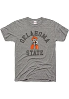Charlie Hustle Oklahoma State Cowboys Grey Textbook Short Sleeve Fashion T Shirt