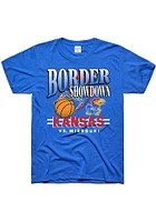 Charlie Hustle Kansas Jayhawks Border Showdown Short Sleeve T Shirt
