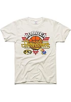 Charlie Hustle Kansas Jayhawks White Border Showdown Short Sleeve T Shirt