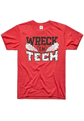 Charlie Hustle Texas Tech Red Raiders Tourney Wreck Em Short Sleeve Fashion T Shirt