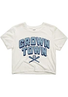 Charlie Hustle Kansas City Womens White Crown Town Short Sleeve T-Shirt