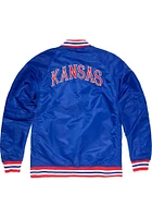 Charlie Hustle Kansas Jayhawks Mens Blue Script Varsity Jacket Light Weight