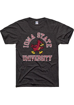 Charlie Hustle Iowa State Cyclones Black Classic Champions Short Sleeve Fashion T Shirt