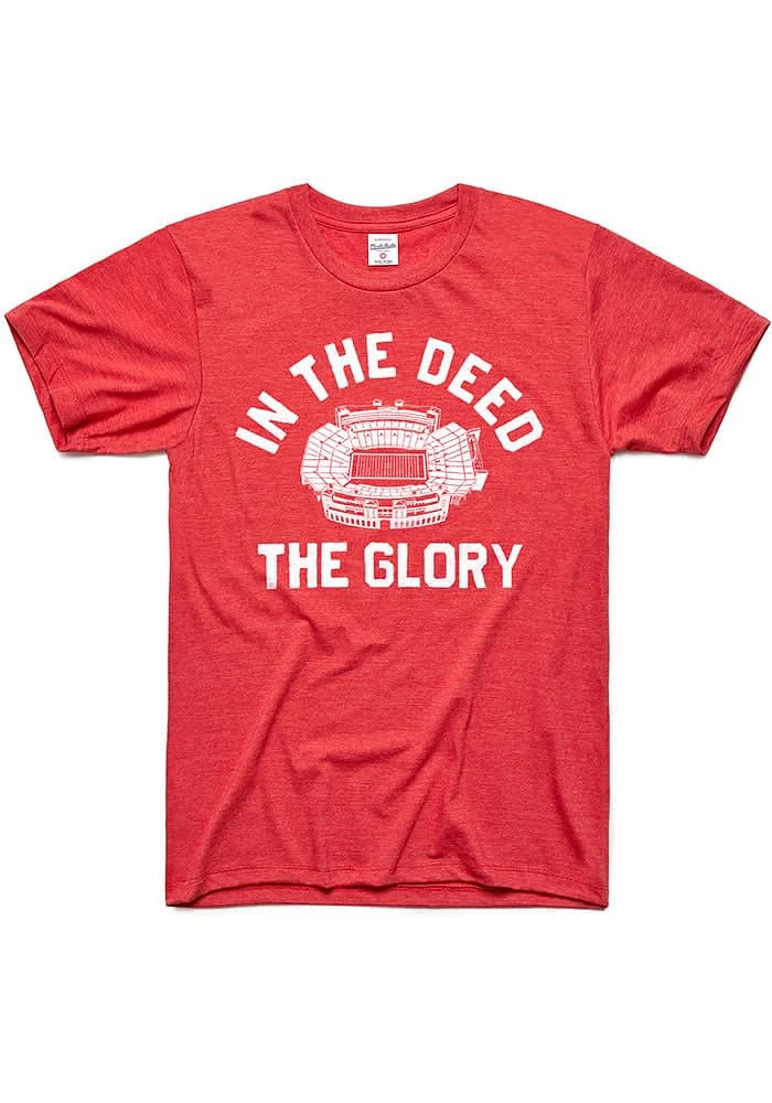 Charlie Hustle Nebraska Cornhuskers Red The Deed Short Sleeve Fashion T Shirt