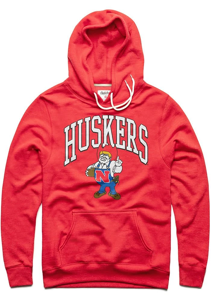 Charlie Hustle Nebraska Cornhuskers Mens Red Arched Herbie Fashion Hood
