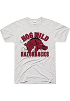 Charlie Hustle Arkansas Razorbacks Ash Hog Wild Short Sleeve Fashion T Shirt