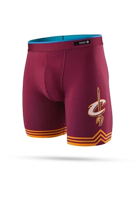 Stance Cleveland Cavaliers Mens Burgundy Tie Dye Boxer Shorts