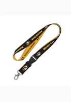 Missouri Tigers 2 Color Buckle Black Lanyard - Black