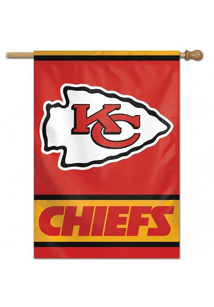 Kansas City Chiefs 28x40 Red Silk Screen Banner - Red