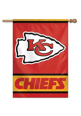 Kansas City Chiefs 28x40 Red Silk Screen Banner - Red