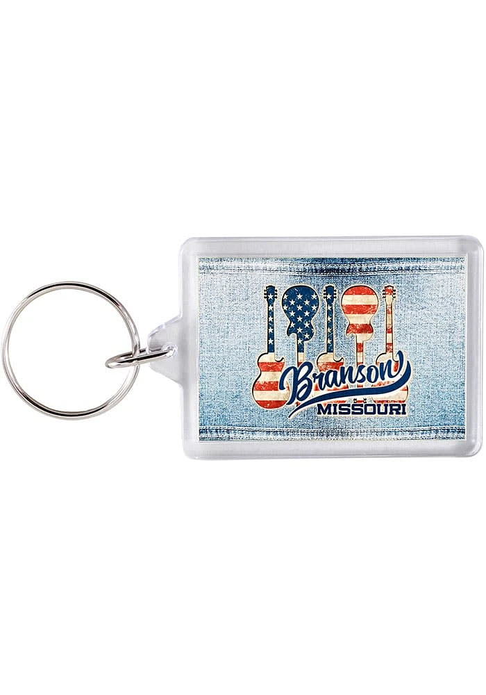 Branson City Keychain Keychain - White