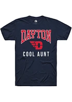 Rally Dayton Flyers Navy Blue Cool Aunt Short Sleeve T Shirt