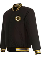 Mens Boston Bruins Reversible Wool Heavyweight Jacket - Black