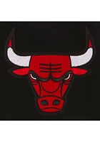 Mens Chicago Bulls Reversible Wool Heavyweight Jacket - Black