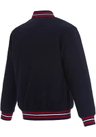 Mens Washington Capitals Reversible Wool Heavyweight Jacket - Navy Blue