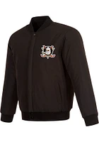 Mens Anaheim Ducks Reversible Wool Heavyweight Jacket - Black