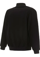 Mens Atlanta Hawks Reversible Wool Heavyweight Jacket - Black