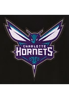 Mens Charlotte Hornets Reversible Wool Heavyweight Jacket - Black