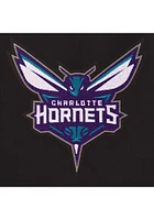 Mens Charlotte Hornets Reversible Wool Heavyweight Jacket - Black