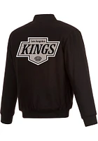 Mens Los Angeles Kings Reversible Wool Heavyweight Jacket - Black
