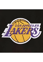 Mens Los Angeles Lakers Reversible Wool Heavyweight Jacket - Black
