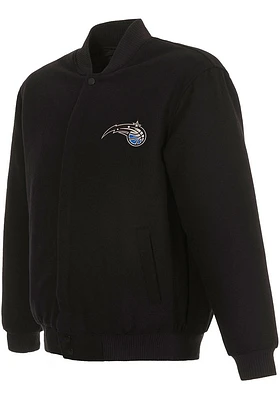 Mens Orlando Magic Reversible Wool Heavyweight Jacket - Black