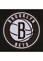 Mens Brooklyn Nets Reversible Wool Heavyweight Jacket - Black