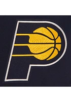 Mens Indiana Pacers Reversible Wool Heavyweight Jacket - Navy Blue