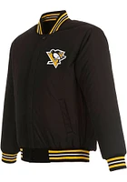 Mens Pittsburgh Penguins Reversible Wool Heavyweight Jacket - Black
