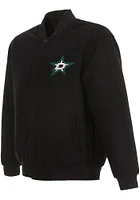 Mens Dallas Stars Reversible Wool Heavyweight Jacket - Black