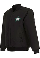 Mens Dallas Stars Reversible Wool Heavyweight Jacket - Black