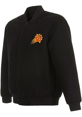 Mens Phoenix Suns Reversible Wool Heavyweight Jacket - Black