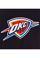 Mens Oklahoma City Thunder Reversible Wool Heavyweight Jacket - Navy Blue