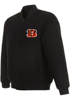 Cincinnati Bengals Mens Black Reversible Wool Heavyweight Jacket