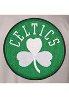 Boston Celtics Mens Grey Poly Twill Medium Weight Jacket