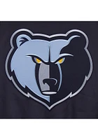 Memphis Grizzlies Mens Navy Blue Poly Twill Medium Weight Jacket
