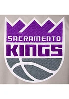 Sacramento Kings Mens Grey Poly Twill Medium Weight Jacket