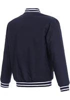 Denver Nuggets Mens Navy Blue Poly Twill Medium Weight Jacket