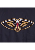 New Orleans Pelicans Mens Navy Blue Poly Twill Medium Weight Jacket