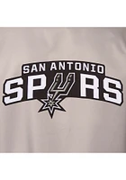 San Antonio Spurs Mens Grey Poly Twill Medium Weight Jacket