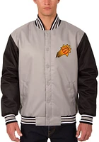 Phoenix Suns Mens Grey Poly Twill Medium Weight Jacket
