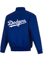 Los Angeles Dodgers Mens Blue Poly Twill Medium Weight Jacket