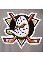Anaheim Ducks Mens Grey Poly Twill Medium Weight Jacket