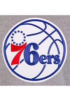 Philadelphia 76ers Mens Grey Reversible Fleece Medium Weight Jacket