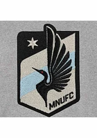 Minnesota United FC Mens Grey Reversible Fleece Medium Weight Jacket