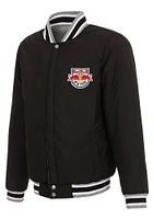 New York Red Bulls Mens Grey Reversible Fleece Medium Weight Jacket