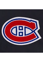 Montreal Canadiens Womens Black Reversible Fleece Zip Up Medium Weight Jacket